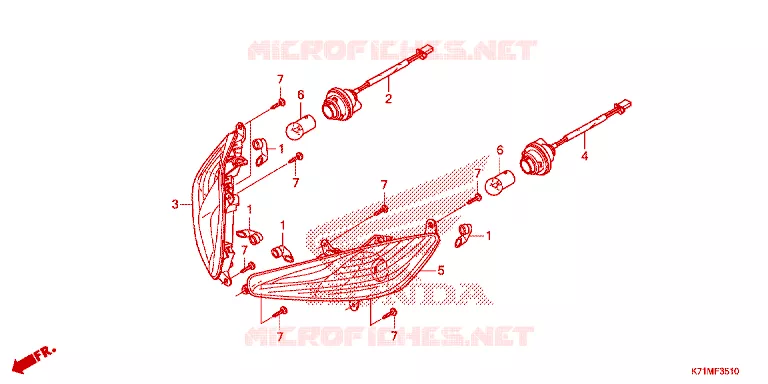 VOOR KNIPPERLICHT Honda MOTO 110 WAVE 2023  AFS110MCSN_MA