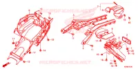 ACHTERSPATBORD  voor Honda CB 150 R ABS 2021