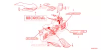 EMBLEEM/STREEP voor Honda CB 150 R ABS 2021