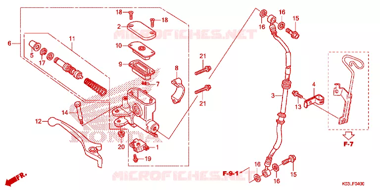 REMPOMP VOOR Honda MOTO 110 WAVE 2014  AFS110MCFE