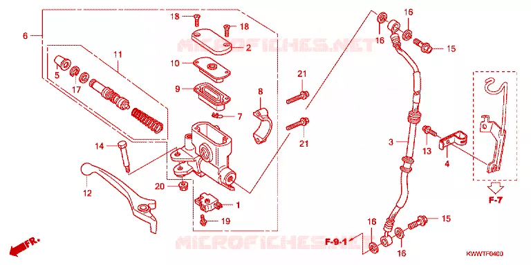 REMPOMP VOOR Honda MOTO 110 WAVE 2014  AFS110MCFE