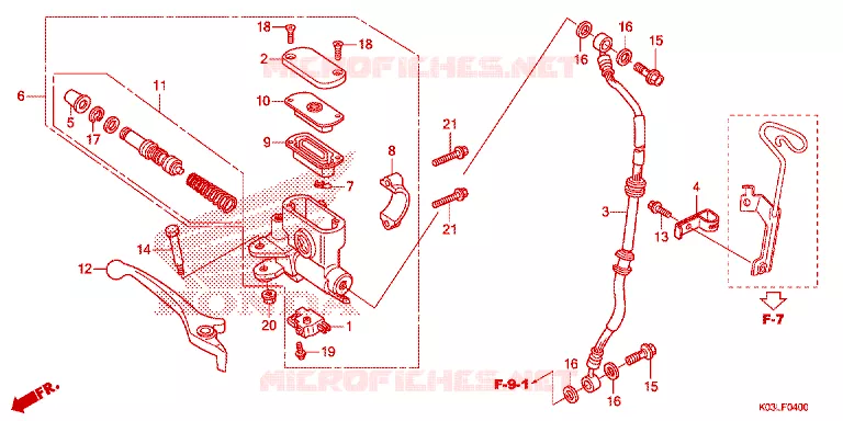 REMPOMP VOOR Honda MOTO 110 WAVE 2014  AFS110MSFE