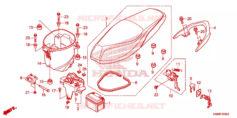 ZADEL Honda MOTO 110 WAVE 2016  AFS110MCFF