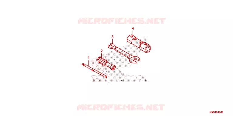 GEREEDSCHAP Honda MOTO 110 WAVE 2018  AFS110MCFJ_TH