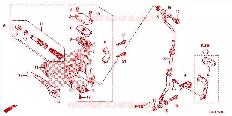 REMPOMP VOOR Honda MOTO 110 WAVE 2017  AFS110MSFJ_TH