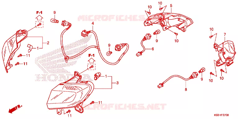 KNIPPERLICHT Honda SCOOTER 110 SCOOPY 2017  ACF110BTH
