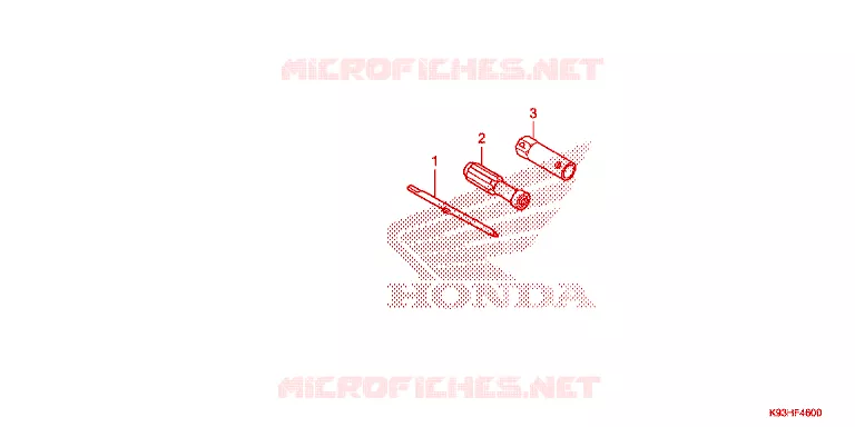GEREEDSCHAP Honda SCOOTER 110 SCOOPY 2017  ACF110CBTH