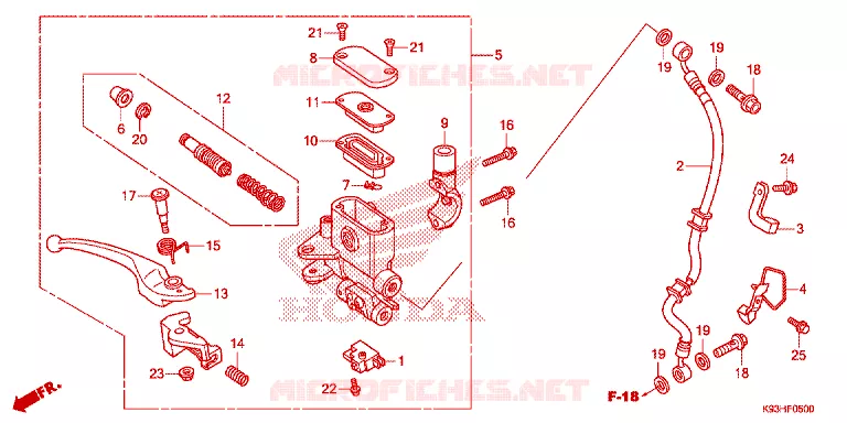 REMPOMP VOOR Honda SCOOTER 110 SCOOPY 2017  ACF110CBTH