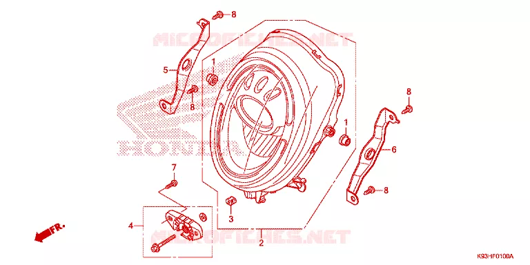 KOPLAMP Honda SCOOTER 110 SCOOPY 2017  ACF110CBTH