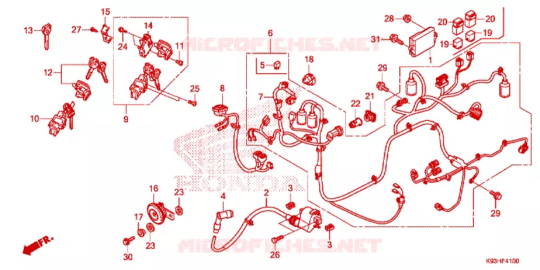 BEDRADINGSBUNDEL Honda SCOOTER 110 SCOOPY 2018  ACF110CBTJ