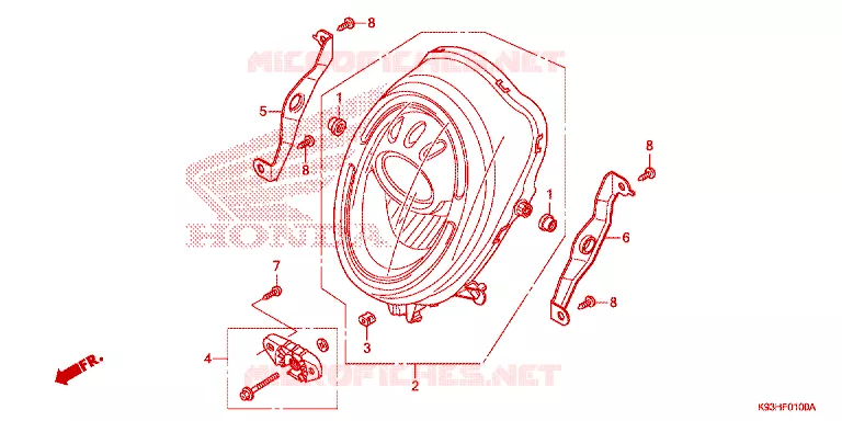 KOPLAMP Honda SCOOTER 110 SCOOPY 2018  ACF110CBTJ