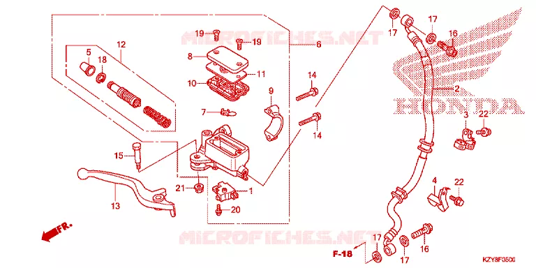 REMPOMP VOOR Honda SCOOTER 150 PCX 2012  WW150C_TH