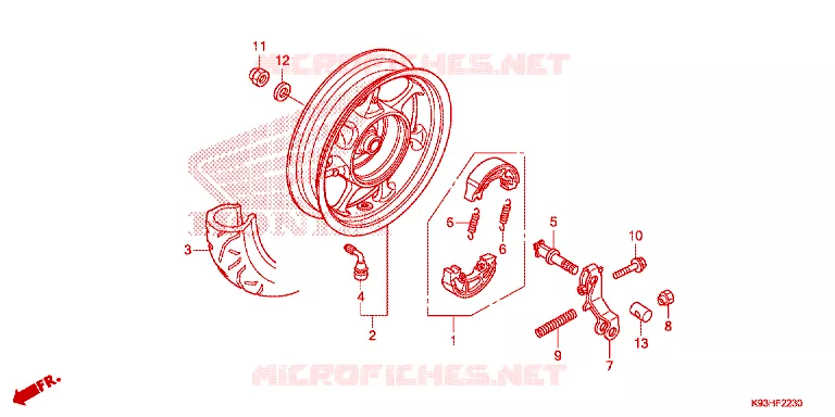 ACHTER WIEL Honda SCOOTER 110 SCOOPY 2020  ACF110CBTK_TH