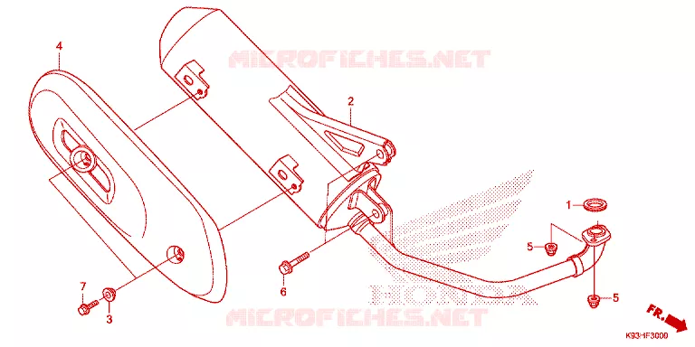 UITLAATDEMPER Honda SCOOTER 110 SCOOPY 2019  ACF110BTK_2TH