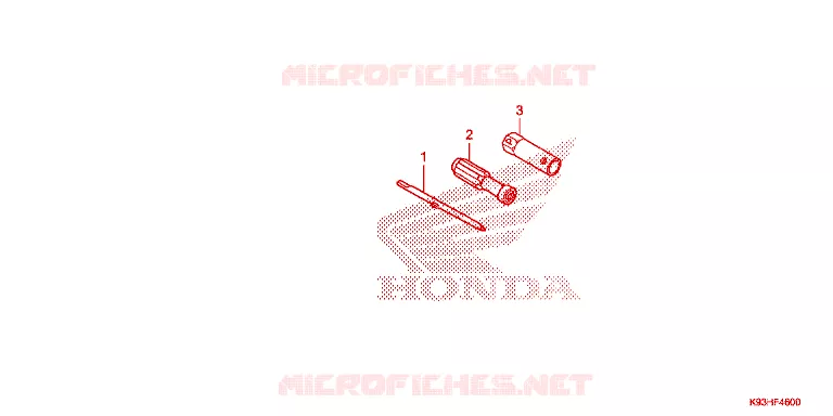 GEREEDSCHAP Honda SCOOTER 110 SCOOPY 2019  ACF110BTK_TH