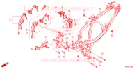FRAME CHASSIS voor Honda WAVE 125 Electric start, Spoked wheels 2023