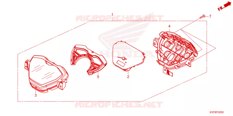 COMBINATIEMETER Honda MOTO 125 WAVE 2023  AFS125MSFP