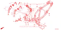 FRAME CHASSIS voor Honda WAVE 125 Electric start, Cast wheels 2023