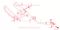UITLAATDEMPER voor Honda WAVE 125 Electric start, Cast wheels 2023