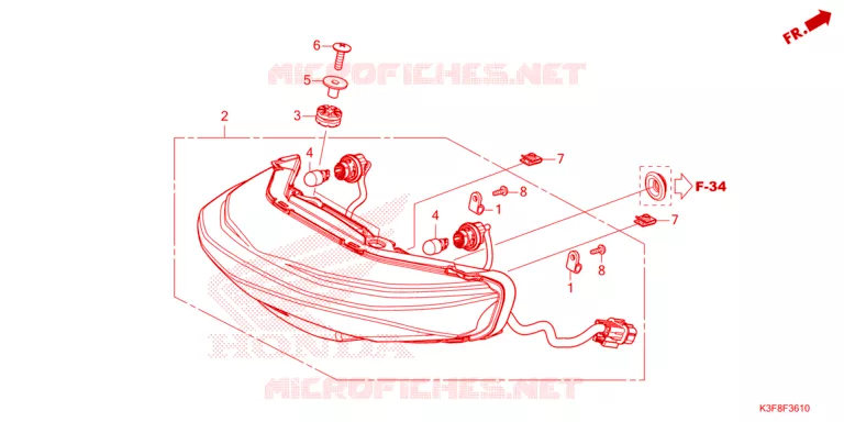 ACHTER COMBINATIE LICHT Honda MOTO 125 WAVE 2023  AFS125CSFP