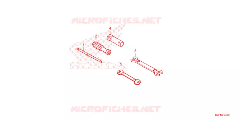 GEREEDSCHAP Honda SCOOTER 110 SCOOPY 2021  ACF110CBTM