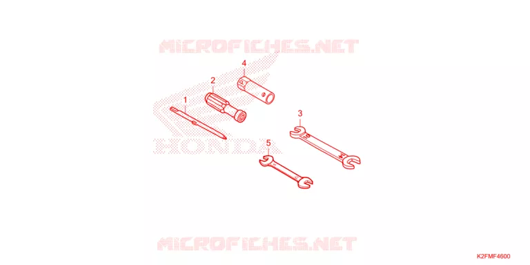 GEREEDSCHAP Honda SCOOTER 110 SCOOPY 2021  ACF110CBTM