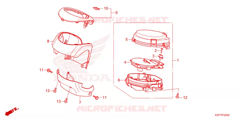 COMBINATIEMETER Honda SCOOTER 110 SCOOPY 2021  ACF110CBTM