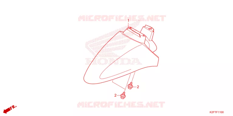 VOORSPATBORD Honda SCOOTER 110 SCOOPY 2021  ACF110CBTM