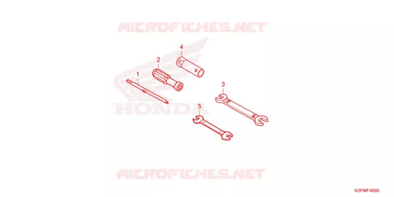 GEREEDSCHAP Honda SCOOTER 110 SCOOPY 2021  ACF110BTM