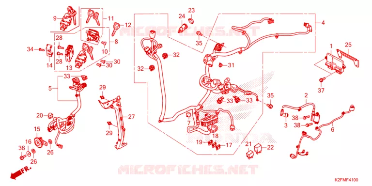 BEDRADINGSBUNDEL Honda SCOOTER 110 SCOOPY 2021  ACF110BTM