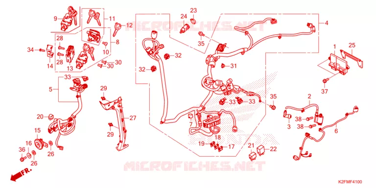 BEDRADINGSBUNDEL Honda SCOOTER 110 SCOOPY 2021  ACF110BTM