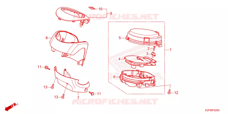 COMBINATIEMETER Honda SCOOTER 110 SCOOPY 2021  ACF110BTM