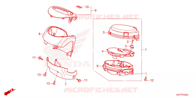 COMBINATIEMETER Honda SCOOTER 110 SCOOPY 2022  ACF110CBTN