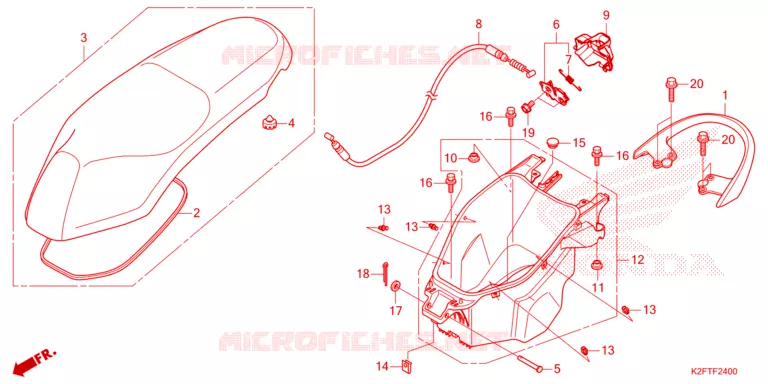 BAGAGEBOX Honda SCOOTER 110 SCOOPY 2022  ACF110CBTN_2TH
