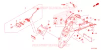 ACHTERSPATBORD  voor Honda SCOOPY 110 PRESTIGE 2023