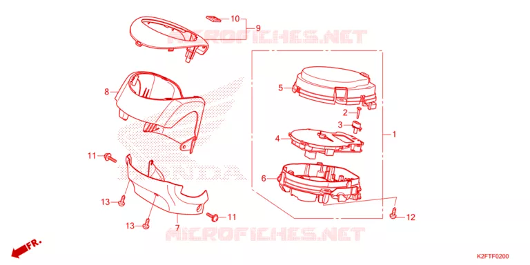 COMBINATIEMETER Honda SCOOTER 110 SCOOPY 2023  ACF110CBTP_TH