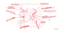 EMBLEEM/STREEP voor Honda SCOOPY 110 URBAN 2024