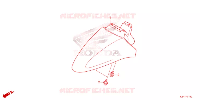 VOORSPATBORD Honda SCOOTER 110 SCOOPY 2024  ACF110CBTR_2TH