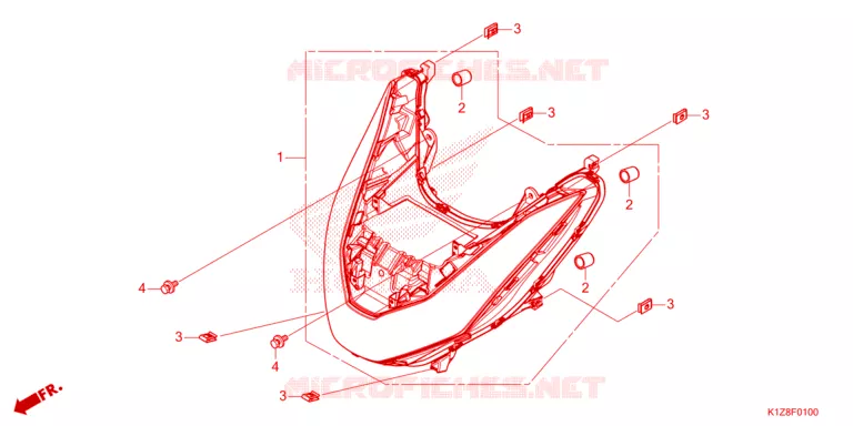 KOPLAMP Honda SCOOTER 160 PCX 2023  WW160AP