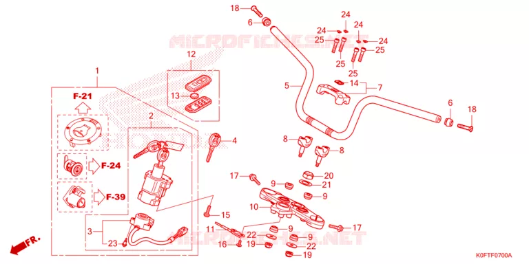 STUUR Honda MOTO 125 MONKEY 2023  Z125MN_2TH