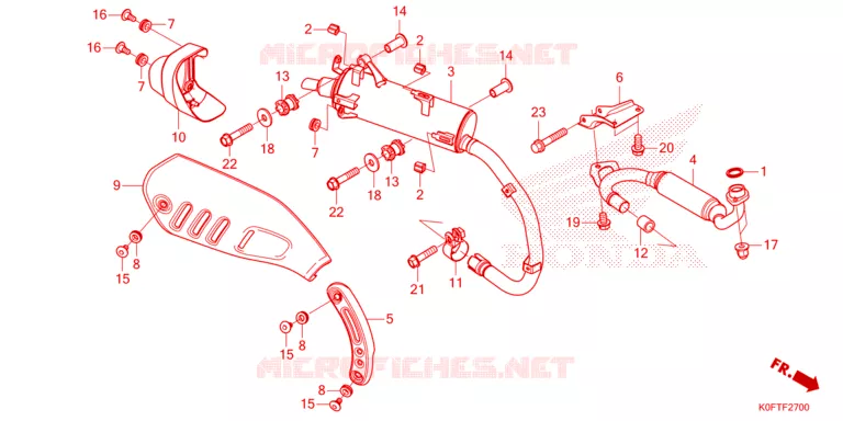 UITLAATDEMPER Honda MOTO 125 MONKEY 2023  Z125MN_2TH