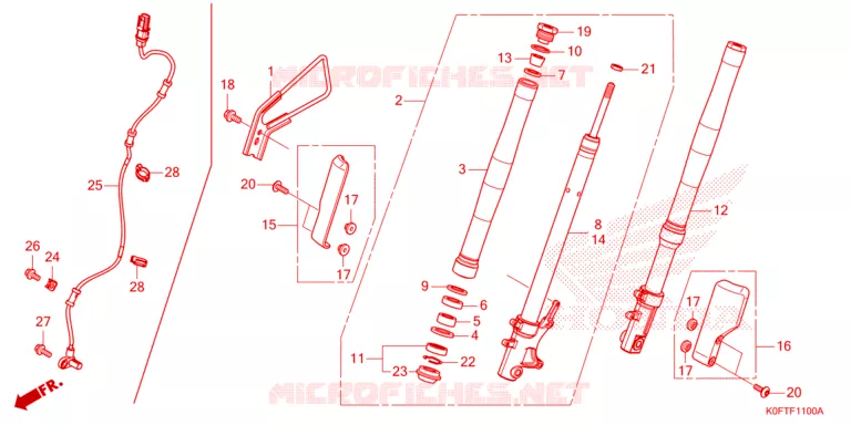 VOOR VORK Honda MOTO 125 MONKEY 2023  Z125MN_2TH