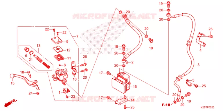 REMPOMP VOOR Honda SCOOTER 160 CLICK 2024  ACB160CATR
