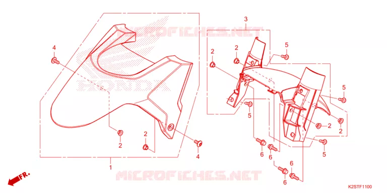 VOORSPATBORD Honda SCOOTER 160 CLICK 2024  ACB160CATR