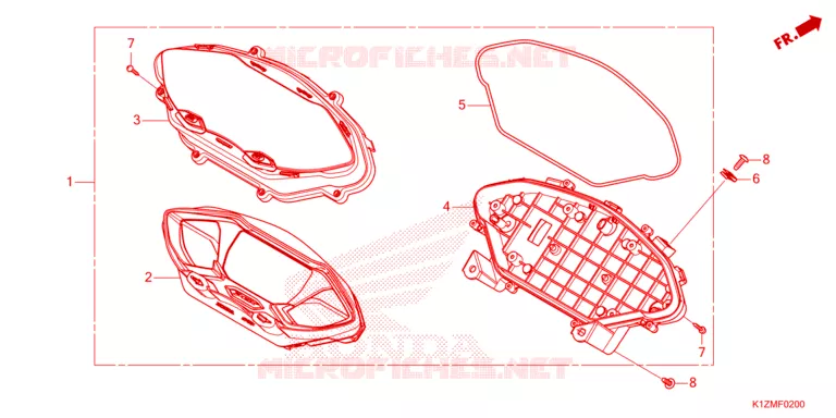COMBINATIEMETER Honda SCOOTER 160 PCX 2024  WW160R