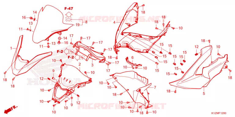 VOORKAP Honda SCOOTER 160 PCX 2024  WW160R
