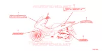 EMBLEEM/STREEP voor Honda PCX 160 2024