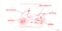 EMBLEEM/STREEP voor Honda PCX 150 2022