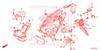 ACHTERSPATBORD / KENTEKEN VERLICHTING voor Honda CLICK 125 SPOKED WHEELS 2021