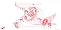 VOORWIEL voor Honda CLICK 125 SPOKED WHEELS 2021